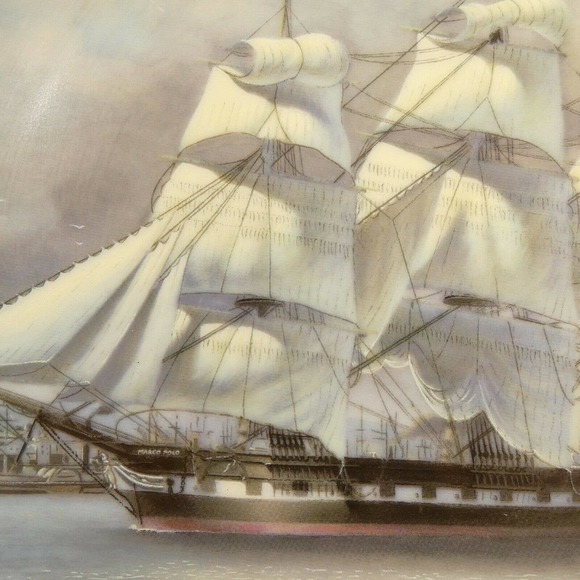 MARCOPOLO Great Clipper Ships Plate Collection 1981 Franklin Porcelain UHH&S - Picture 7 of 11